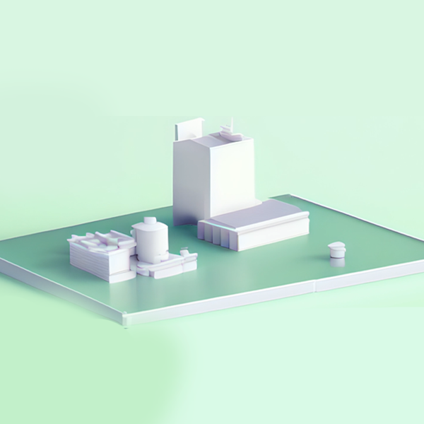 3D渲染绿色低碳环保科技城市建筑