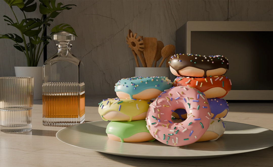 【blender教程】3分钟做个甜甜圈